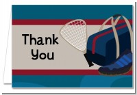 Racquetball - Birthday Party Thank You Cards