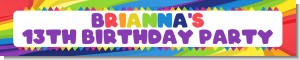 Rainbow - Personalized Birthday Party Banners