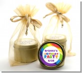 Rainbow - Birthday Party Gold Tin Candle Favors