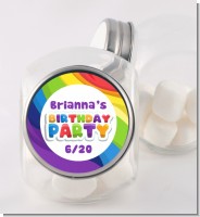 Rainbow - Personalized Birthday Party Candy Jar