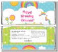 Rainbow Unicorn - Personalized Birthday Party Candy Bar Wrappers thumbnail
