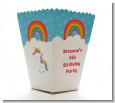 Rainbow Unicorn - Personalized Birthday Party Popcorn Boxes thumbnail