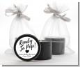 Ready To Pop Black and White - Baby Shower Black Candle Tin Favors thumbnail