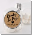 Ready To Pop Brown - Personalized Baby Shower Candy Jar thumbnail