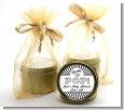 Ready To Pop Gray Stripes - Baby Shower Gold Tin Candle Favors thumbnail