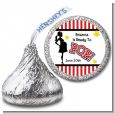 Ready To Pop - Hershey Kiss Baby Shower Sticker Labels thumbnail