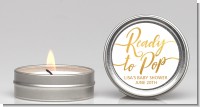 Ready To Pop Metallic - Baby Shower Candle Favors