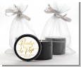 Ready To Pop Metallic - Baby Shower Black Candle Tin Favors thumbnail