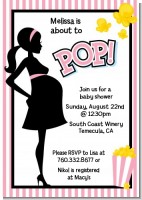 Ready To Pop Pink - Baby Shower Invitations