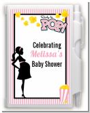 Ready To Pop Pink - Baby Shower Personalized Notebook Favor
