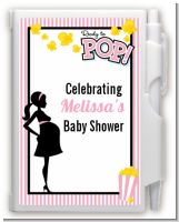 Ready To Pop Pink - Baby Shower Personalized Notebook Favor