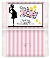 Ready To Pop Pink - Personalized Popcorn Wrapper Baby Shower Favors thumbnail