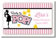 Ready To Pop Pink - Baby Shower Landscape Sticker/Labels thumbnail