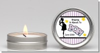 Ready To Pop Purple - Baby Shower Candle Favors