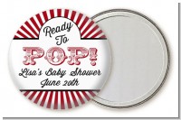 Ready To Pop Red - Personalized Baby Shower Pocket Mirror Favors