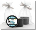 Ready To Pop Teal - Baby Shower Black Candle Tin Favors thumbnail