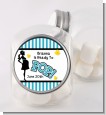 Ready To Pop Teal - Personalized Baby Shower Candy Jar thumbnail