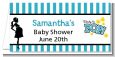 Ready To Pop Teal - Personalized Baby Shower Place Cards thumbnail