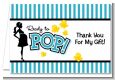 Ready To Pop Teal - Baby Shower Thank You Cards thumbnail