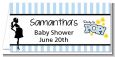 Ready To Pop Blue - Personalized Baby Shower Place Cards thumbnail