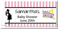 Ready To Pop Pink - Personalized Baby Shower Place Cards