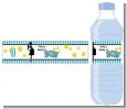 Ready To Pop Teal - Personalized Baby Shower Water Bottle Labels thumbnail