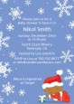 Christmas Baby Snowflakes African American - Baby Shower Invitations thumbnail