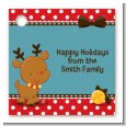 Rudolph the Reindeer - Personalized Christmas Card Stock Favor Tags thumbnail