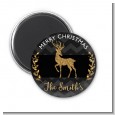 Reindeer Gold Glitter - Personalized Christmas Magnet Favors thumbnail