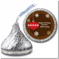 Retro Ornaments - Hershey Kiss Christmas Sticker Labels