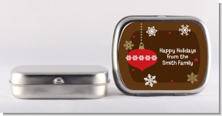 Retro Ornaments - Personalized Christmas Mint Tins