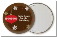 Retro Ornaments - Personalized Christmas Pocket Mirror Favors