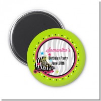 Retro Roller Skate Party - Personalized Birthday Party Magnet Favors