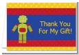 Robot Party - Birthday Party Thank You Cards thumbnail