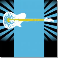 Rock Star Guitar Blue Birthday Party Theme