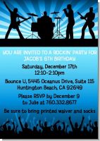 Rock Band | Like A Rock Star Boy - Birthday Party Invitations