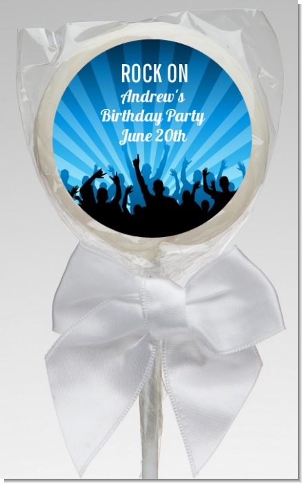 Rock Band | Like A Rock Star Boy - Personalized Birthday Party Lollipop Favors