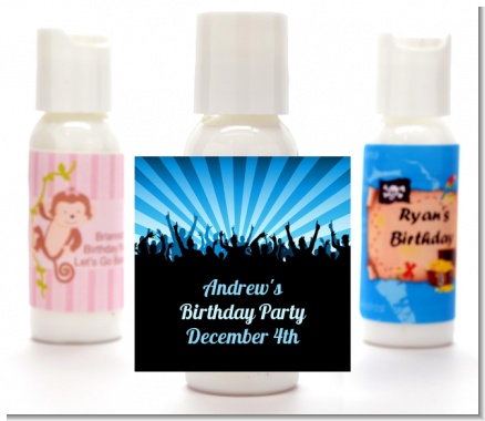 Rock Band | Like A Rock Star Boy - Personalized Birthday Party Lotion Favors