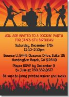 Rock Band | Like A Rock Star Girl - Birthday Party Invitations