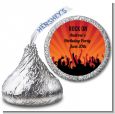 Rock Band | Like A Rock Star Girl - Hershey Kiss Birthday Party Sticker Labels thumbnail