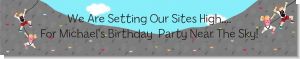 Rock Climbing - Personalized Birthday Party Banners