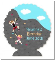 Rock Climbing - Personalized Birthday Party Centerpiece Stand