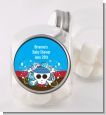 Rock Star Baby Boy Skull - Personalized Baby Shower Candy Jar thumbnail