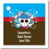 Rock Star Baby Boy Skull - Personalized Baby Shower Card Stock Favor Tags