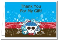 Rock Star Baby Boy Skull - Baby Shower Thank You Cards