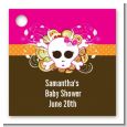 Rock Star Baby Girl Skull - Personalized Baby Shower Card Stock Favor Tags thumbnail