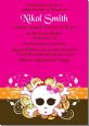 Rock Star Baby Girl Skull - Baby Shower Invitations thumbnail