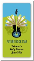 Future Rock Star Boy - Custom Rectangle Baby Shower Sticker/Labels