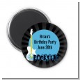 Rock Star Guitar Blue - Personalized Birthday Party Magnet Favors thumbnail