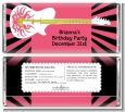 Rock Star Guitar Pink - Personalized Birthday Party Candy Bar Wrappers thumbnail